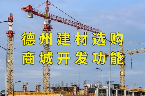 德州建材選購商城開發(fā)功能